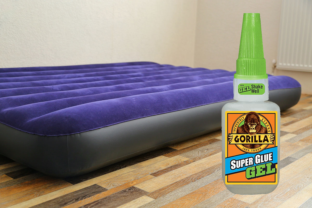 repair air mattress with gorilla glue